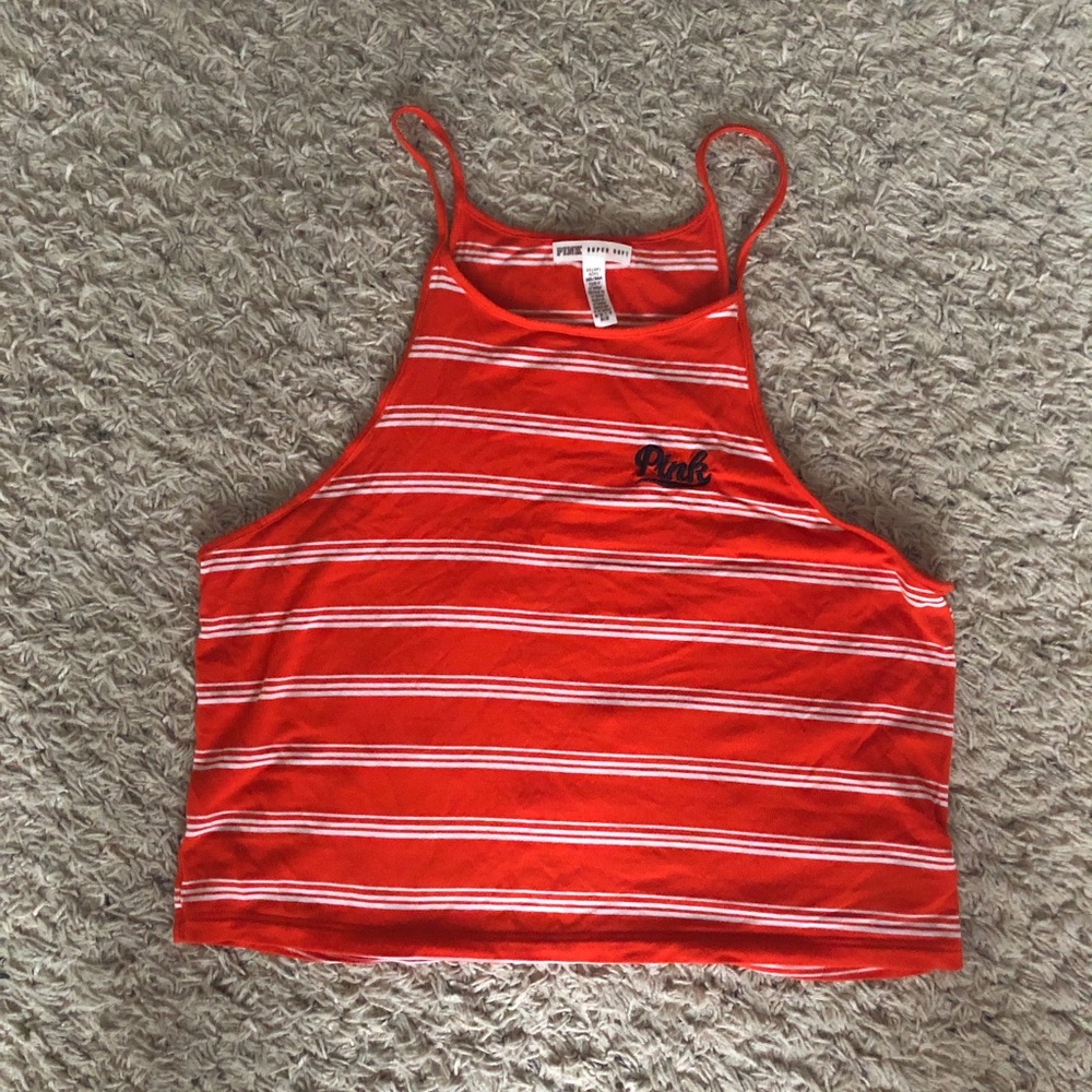 super soft halter top // vs pink